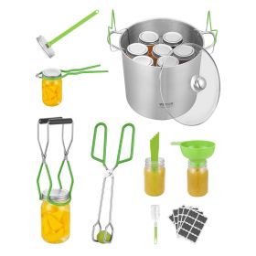 Canning Supplies Starter Kit 9 PCS Stainless Steel Water Bath Canning Set Canning Supplies Starter Kit 9 PCS Stainless Steel Water Bath Canning Set